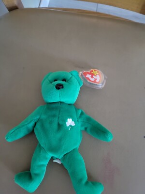 Ty Beanie Baby Erin The Bear 1997 Retired Plush Toy