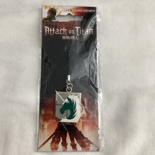 ATTACK ON TITAN Military Police Emblem Anime/Manga Cell Phone Charm BRAND NEW