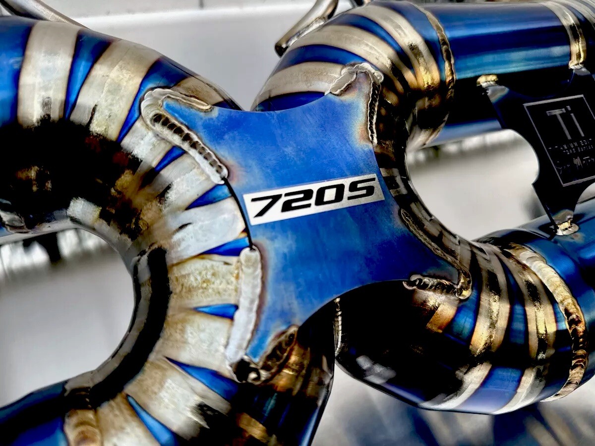 Full Titanium Exhaust System For Mclaren 720S Includes Catalyst Downpipes & Tips
