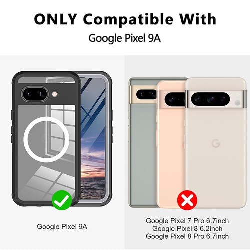 High Grade Wear-Resisting Magnetic Triple-proof Outdoor Case fit Google Pixel 9A - 第 9/11 張圖片