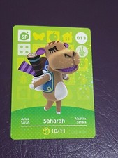 SAHARAH ANIMAL CROSSING AMIIBO SERIES 1 CARD #013 TRACKED AU POST geniuine