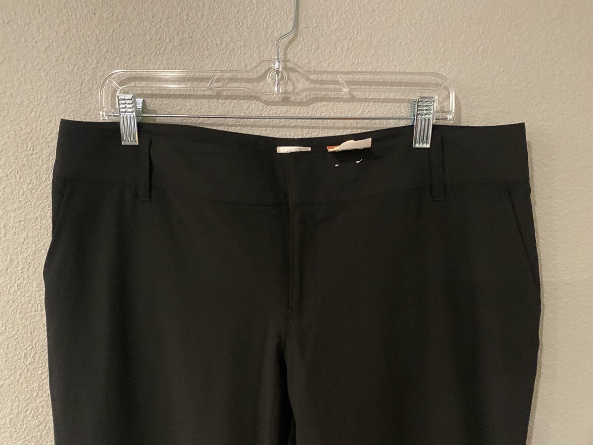 New Women's Old Navy Stretch Black Mid Rise Tapered Ankle Dress - Main Image