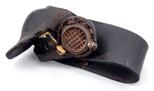 Segelmacher Handschuh Segelhandschuh Leder Hamburg Seefahrt Maritim Antik  (AB)