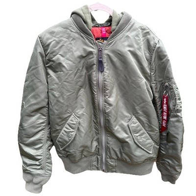 Alpha Industries Modern Jacket Mens Large Green CWU-45/P Flight Bomber