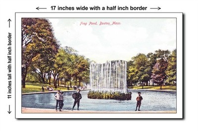 Massachusetts 1940s - Frog Pond, Boston, Mass. [front] - 11x17 Poster