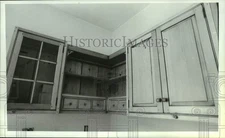 1990 Press Photo Kitchen cabinets in John Loftus' million dollar New York home