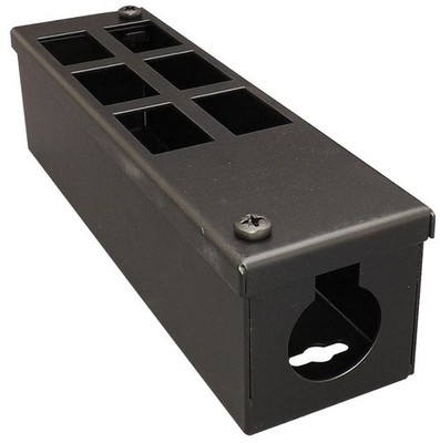 TUK - 6 Outlet Steel GOP Floor Box - 225x60x63mm