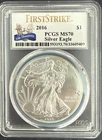 2016 1 Oz. American Silver Eagle PCGS MS70 First Strike 30th Anniversary Label