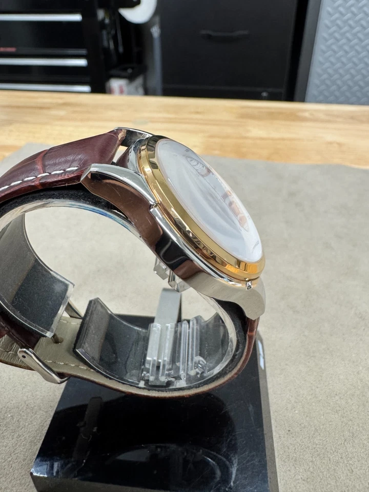 Reloj de Vestir Burei Hombre Oro Rosa - Elegante Cronógrafo Foto 2 de 4