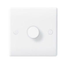 Nexus White Dimmer Switches 1000W 400W 1 - 3 Gang 2 Way Electrical Lighting