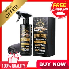 Real Ceramic Coating for Cars Polish (16 Fl Oz), Unmatched Shine Nano Car Wax...