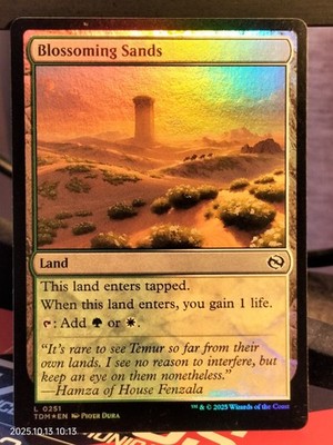 Magic MTG LAND FOIL Blossoming Sands NM ENG