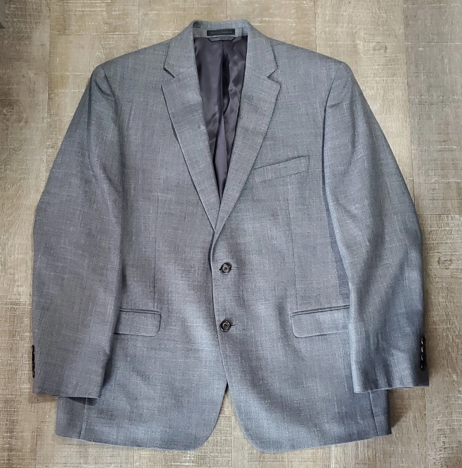 Men's Lauren Ralph Lauren Light Gray Blazer Size 44R Lined Inside Dress Blazer