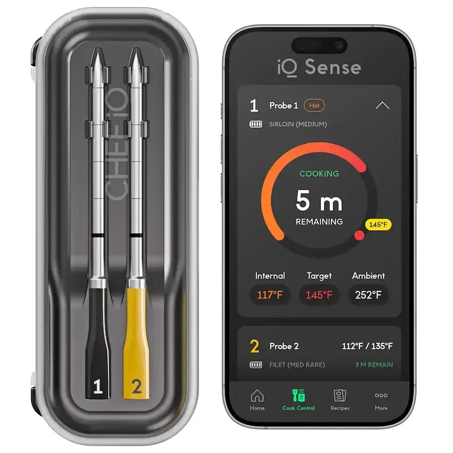 CHEF iQ Sense Smart Wireless Meat Thermometer 2 Probes GEN3 WiFi Unlimited Range