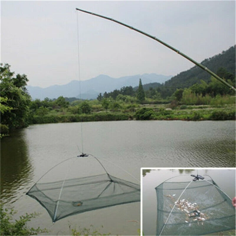 Köderfisch Senke mit Antiflucht Fischsenke Ersatznetz Faltbar Angelnetz Reuse - Bild 4 von 4