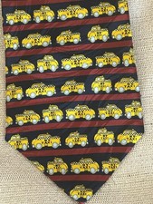 New York Taxi Checkered Cab Tie - Museum Artifacts 100% Silk Tie - Made in USA