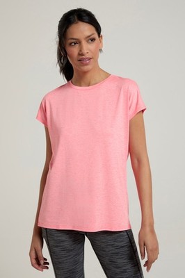 Mountain Warehouse Flow Womens Active Tee Loose Fit Everyday Ladies Top