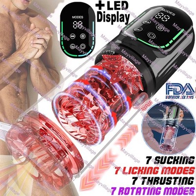 orgasmate katerina power automated retractable and spin male men masturbator Male Masturbaters Automatic Rotating Telescopic Cup Sucking Stroker Men Sex  Toys
