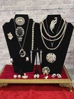 New ListingVintage Silver Tone Jewelry Lot ~ Monet Napier Trifari Vatican Library Judy Lee