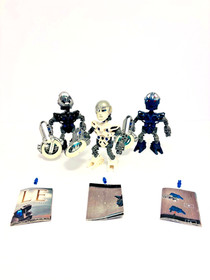 LEGO BIONICLE Metru Nui Matoran Lot Vhisola Tehutti Ehrye 8608 8609 8612