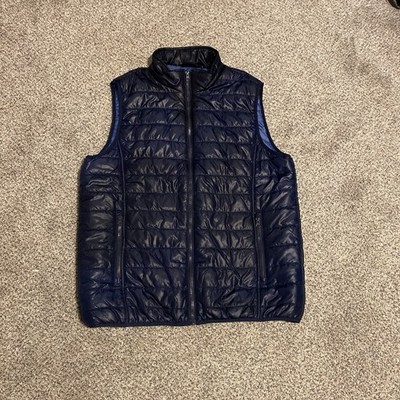 Men's Atlas Navy Quilted Vest Size Large