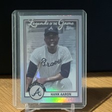 Topps 2023 Series 2 Legends of the Game Hank Aaron LG-8 Braves Insert