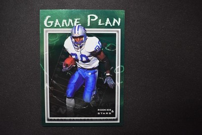 Barry Sanders 1998 Leaf Rookies & Stars Game Plan /5000 Detroit Lions #12