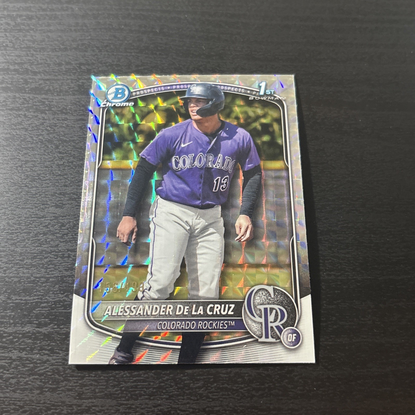 2025 Bowman Chrome Alessander De La Cruz 1st Bowman Geometric Refractor #/499