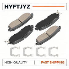 Front Ceramic Brake Pads w/Clips For 9-2X Baja Forester Impreza Legacy Outback