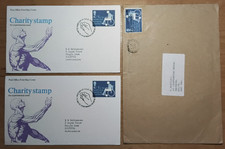 GB 2x Health and handicap charities FDC + commercial cover disabled wheelchair