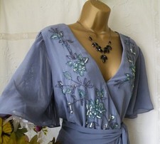 👗******MONSOON PRE-OWNED "SARAH BLUE" DRESS SIZE 22******👗