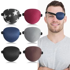 6Pcs Eye Patches,Comfortable Adjustable Medical Eyepatch for Right or Left,Soft