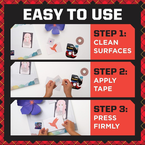 Scotch-Mount Removable Poster Tape, 3/4" x 150" (12.5 ft), 0.75"x150", �