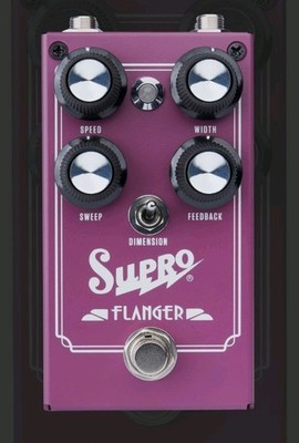 Supro Flanger 1309 Analog Stereo Effektpedal für E-Gitarre.