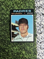 1971 Topps Baseball Tom Phoebus #611 EX Condition Low Cost Shipping 