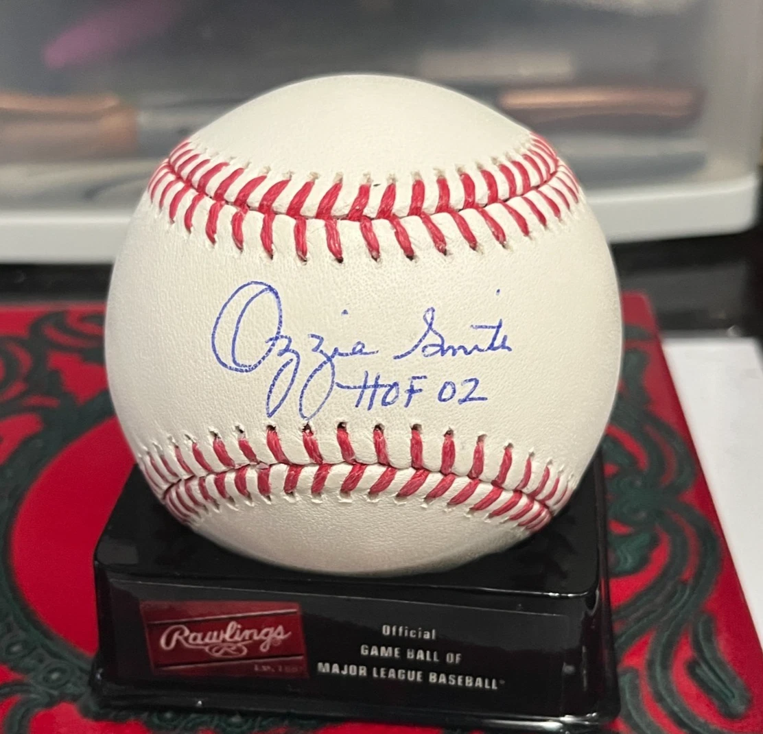 Ozzie Smith St. Louis Cardinals Original Autographed Baseball MLB