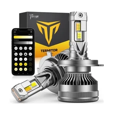 Smart H4 Light Bulb, Max 100000LM 1500% Super Brighter, App-Controlled Dimmin...