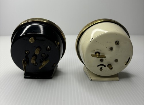 Vintage Westclox Baby Ben Black Gold White Mechanical Alarm Two Clocks 61Y - Picture 5 of 12
