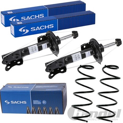 2x SACHS STOSSDÄMPFER+FAHRWERKSFEDER VORNE passend für MERCEDES A-KLASSE W169