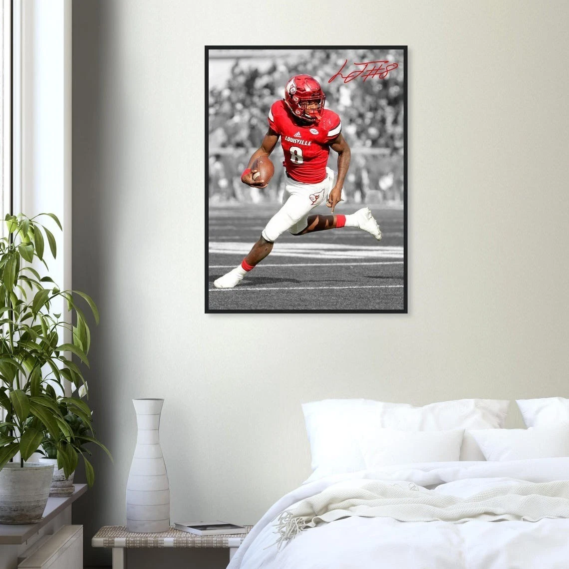 Lamar Jackson II Poster Baltimore Football Wall Art Decor All Sizes