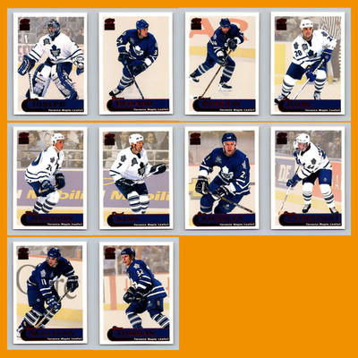 Toronto Maple Leafs Lot 10 Hockey Cards Pacific Paramount Red Curtis Joseph NM