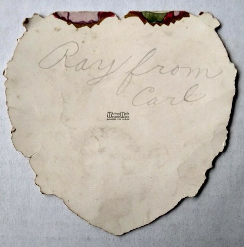 Carpeta vintage de tarjeta de San Valentín Whitney en forma de corazón - Imagen 4 de 4