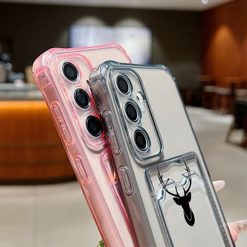 Für Samsung S25 Ultra S24 S23 S22 A56 A16 A15 Kartenfach Simple Deer Case Hülle - Bild 7 von 12
