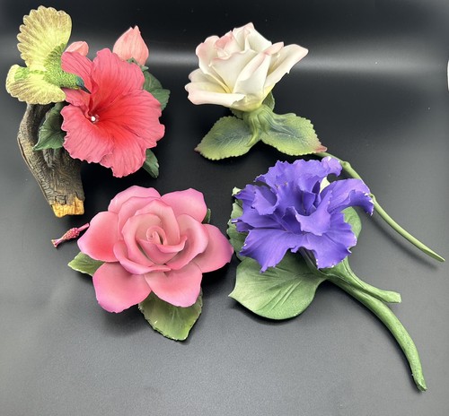 Rosa Blume und Kolibri Porzellan - Bild 23 von 23