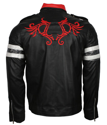 Alex Mercer Prototype Jacket Mens Gaming Real Leather Halloween Cosplay Costume