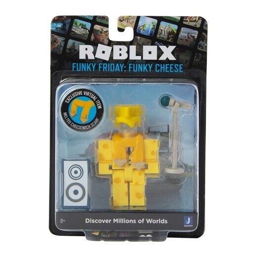 ROBLOX Virtual Code Action Figure FUNKY FRIDAY CHEESE Collect CHEESEWICH  SCARF - Action Figures, Facebook Marketplace