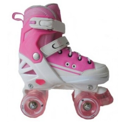 California Pro Kruz Kinder verstellbar UK 4-6 (EU 37-40) Quad Skates pink
