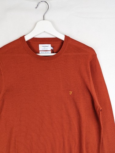 Farah Mullen Merino Wool Crew Neck 