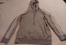 adidas Size L Men's Essentials  Logo Graphic Pouch Pocket  Pullover Hoodie -...