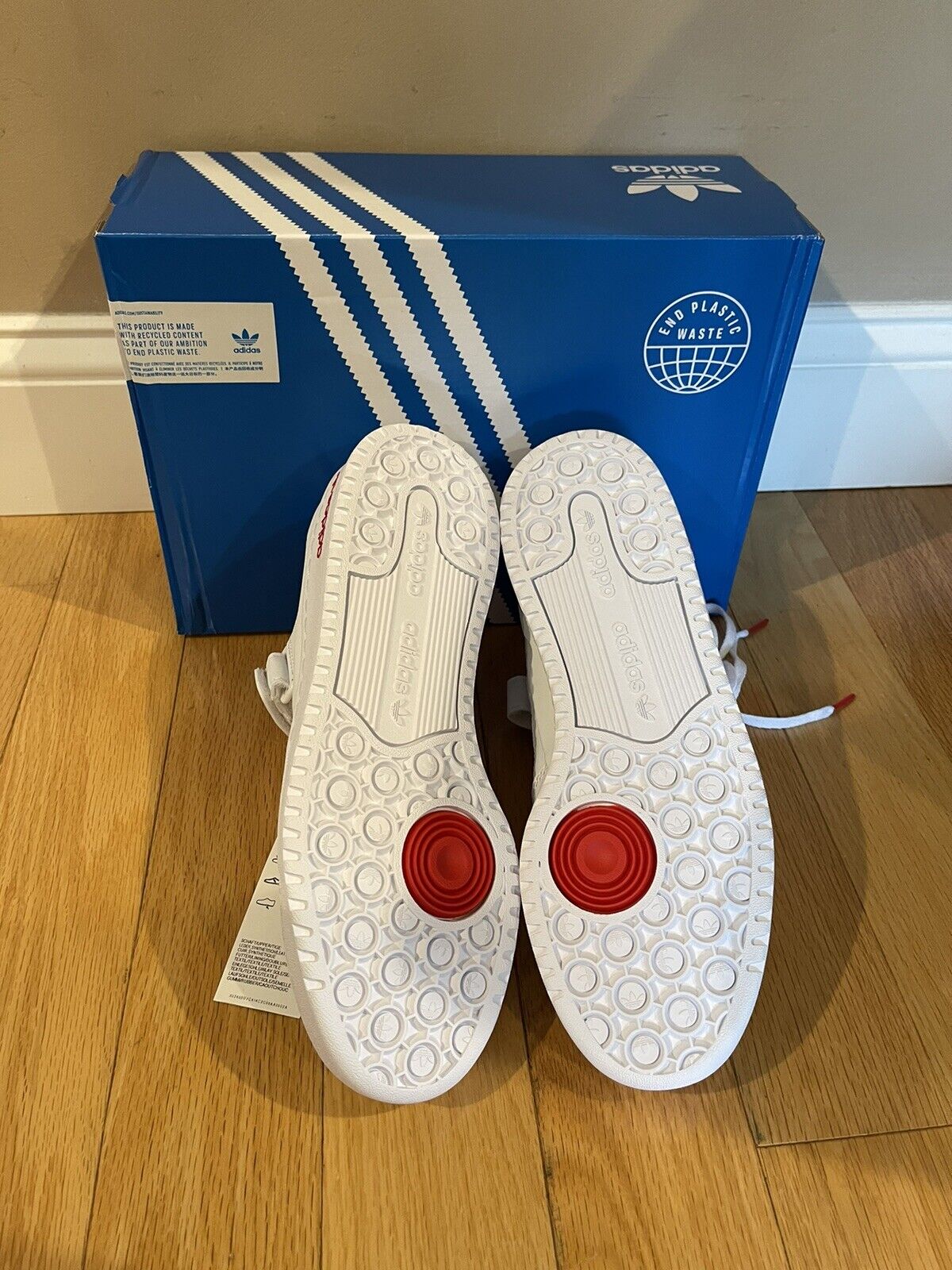 Adidas Originals Forum Low 2021 White/Red /White H01674 Size 8.5 